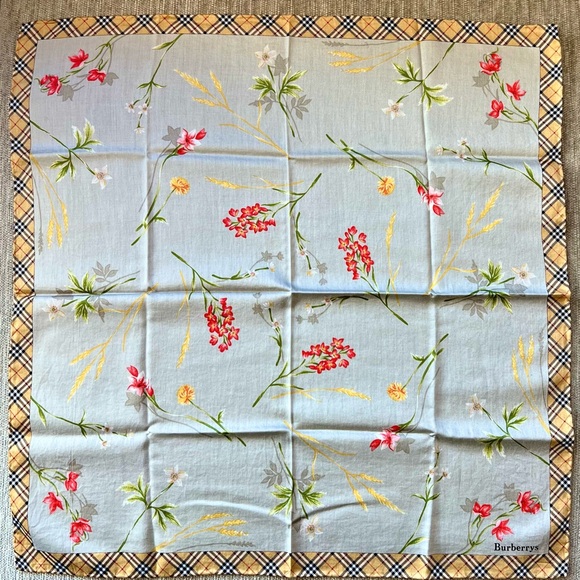 Burberry Accessories - Burberry floral print scarf handkerchief